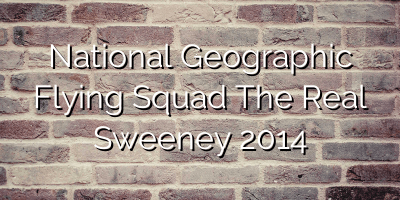 National Geographic  Flying Squad The Real Sweeney 2014