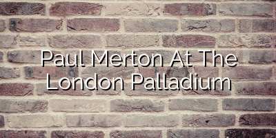 Paul Merton At The London Palladium